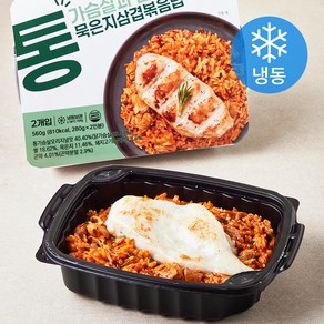 엄지 누누반 통가슴살과 곤약 묵은지삼겹볶음밥 (냉동), 280g, 2개