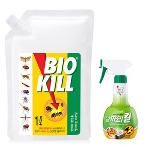 비오킬 날파리킬 살충제 370ml + 파우치 1L 세트, 1세트