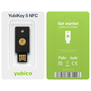 Yubico 보안키 유비키 5C NFC USB-C/FIDO2/WebAuthn/U2F/2단계 인증/고내구성/내충격성/방수, 1개