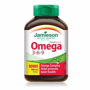 Jamieson Natues Finest Omega 3-6-9 200 캡슐, 200정, 1개