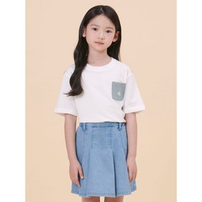 매장정품 빈폴 키즈 BEANPOLE KIDS 시어서커 배색 썸머 티셔츠 화이트 BI4442U071 439400