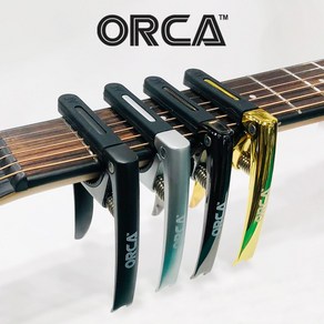 오르카 기타카포 클래식 어쿠스틱 전기기타 모두 사용가능 ORCA OC-ARC01 색상선택, 4. Satin Black, 1개