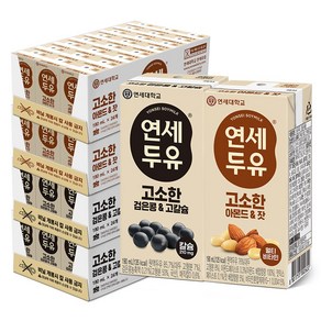 연세두유 아몬드잣 48팩+ 검은콩 고칼슘 48팩 (총96팩), 96개, 190ml