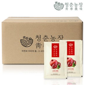 청춘농장 100% 석류즙 실속형 60포, 80ml, 60개