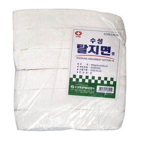 수성 절단솜 탈지면 사각 4x4 450g 1팩, 1개