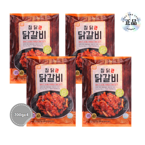 참닭 춘천형 닭갈비 700g x 4팩 422794, 4개