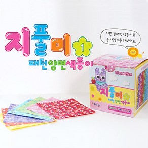 색지청 지풀미1 패턴양면색종이 7.5cm 1000매, 1000매(7.5cm*7.5cm), 1000매(7.5cm*7.5cm)