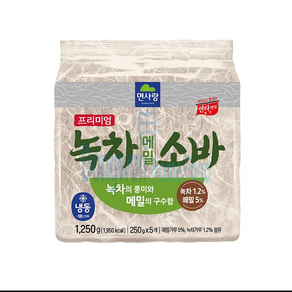 프.녹차메밀소바 면사랑 냉동 250gx5입