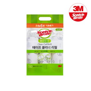 3M 리필 테이프클리너 대형 리필 6개입, 1개