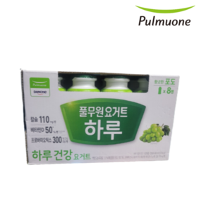 풀무원다논 풀무원 마시는 하루 요거트 포도 120ml, 8개