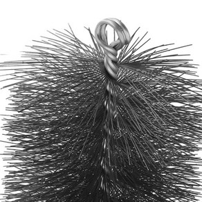연통청소솔 홈 개선 굴뚝 브러시 청소 라운드 조립 효율적인 파이프 녹 철사 벽난로, 1개