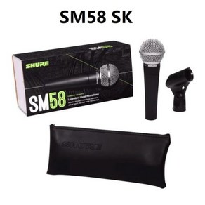 SHURE SM58 전설적인 보컬 다이나믹 유선 마이크 하이 퀄리티 전문 DJ 카디오이드 마이크 노래방 KTV 무대 쇼 교회, 1) SM58SK With Switch, 1) SM58SK With Switch