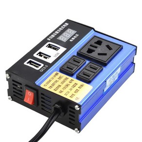 차량전용 전원 인버터 DC 12V 24V-DC 110V/220V 변환기 트립 3-USB 전압 전송 자동차 액세서리, 01 CHINA, 1개