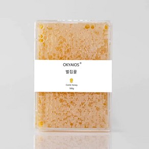 OKYAIOS 벌집꿀 벌꿀 천연 밀랍, 10개, 500g