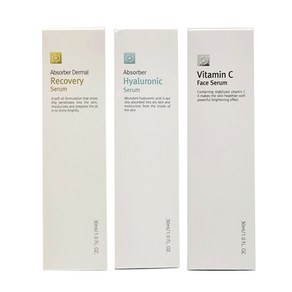 르네셀 비타민 C 페이스 세럼 30ml + 앱소버 리커버리 세럼 30ml + 앱소버 히알루로닉 세럼 30ml