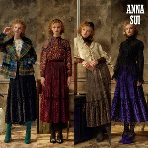 [안나수이] (ANNA SUI) 벨벳 번아웃 스커트 1종