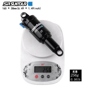 충격흡수 SR SUNTOUR 자전거 후면 MTB 산악 XC 에어 서스펜션 유압 속도 잠금 165mm 200mm, 1) SUNTOUR 165x38mm, 1개