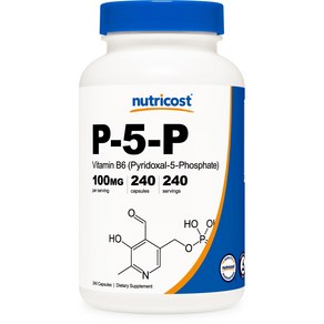 뉴트리코스트 P-5-P 비타민 B6 100mg 캡슐, 240정, 1개