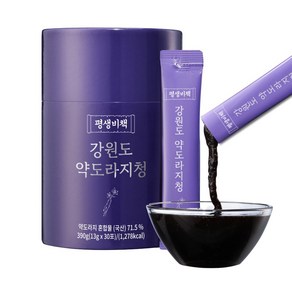 평생비책 강원도 약도라지청 100% 약도라지 무설탕, 1세트, 30개입, 13g