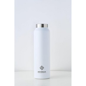 일본 정규 수입품 REVO MAX 탄산 대응 진공 단열 병 캡 없음 16oz 473ml 18시간 보온 36시간 보냉 (Matte White), 1개