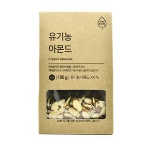 풀무원 [소문난] 유기농 아몬드 슬라이스 (100g) 달달구리 학생 캠핑간식 모에모에큥, 100g, 1개