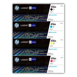 HP 정품 프린터토너 NO 416A 4색세트 W2040A W2041A W2042A W2043A SET, 1세트