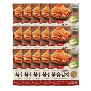 동원 양반 프리미엄 버터로 볶아 고소한 볶음김치, 80g, 15개