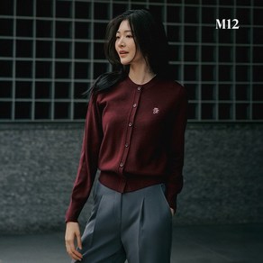 [런칭가79 900원] M12 24FW 여성 어텀 자수 라운드 가디건 3종