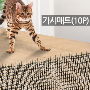 세인화분 반려동물 가시 매트 10P - 고양이 강아지 방지 스파이크 퇴치 패드 금지 비둘기 동물 정원 스트립 개, 가시매트(15x20cm), 10개