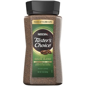 Nescafe Taste's Choice 네스카페 디카페인 인스턴트 커피 테이스터스 초이스 미디움 라이트 14oz(397g), 1개입, 1개, 397g