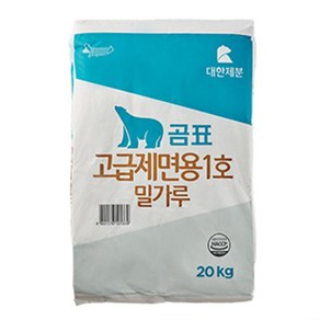 곰표 고급제면용 1호 중력밀가루, 20kg, 1개