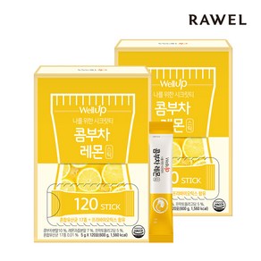 로엘 웰업 콤부차 레몬맛 분말스틱, 5g, 20개입, 4개, 5g