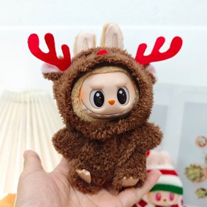 장식용 호환용품 인형옷 17cm Mini Plush Doll'S Clothes Outfit Accessos For Labubu Idol V1 Christmas C