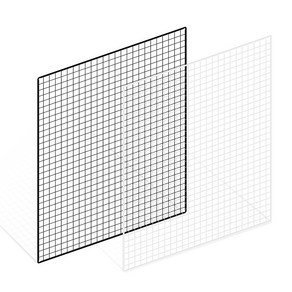 위드금창 메쉬망 1200x1500mm 다용도 인테리어 벽선반 휀스망 철망, 1200x1500mm 블랙, 1개