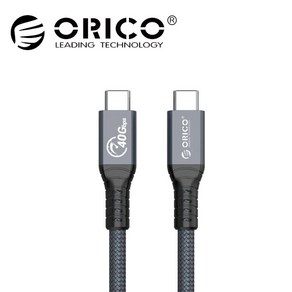 [오리코 국내정품] ORICO TBZ4-03(30cm) 썬더볼트4 40Gbps 케이블 / C타입, 1개