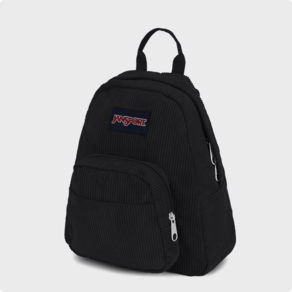 [국내매장정품] 잔스포츠 JANSPORT 백팩 하프파인트 코듀로이 FX 블랙 JS0A3C4JKL8 BLACK