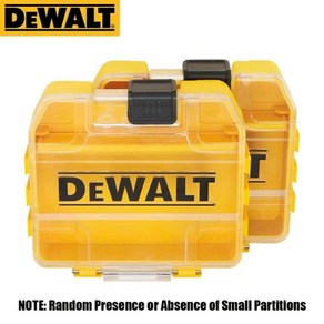 디월트공구함 Dewalt 오리지널 TSTAK 미니 터프 케이스 노란색 작은 쌓을 수 있는 746717mm 드릴 비트 설치 도구 액세서리 상자 2 개, 1) Yellow Small 2Pcs, 2개