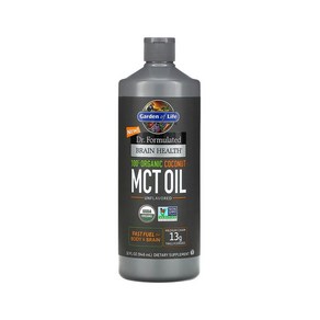 가든오브라이프 닥터 포뮬레이티드 브레인 헬쓰 유기농 코코넛 MCT 오일 946 ml Oganic Coconut MCT Oil Unflavoed 32 floz, 1개