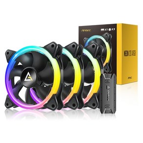 [Antec] NEON 120 PWM ARGB [컨트롤러] [3PACK], 3개