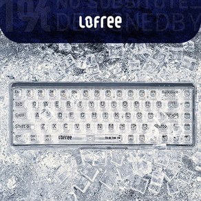 LOFREE 로프리 투명 키보드 기계식 1% 68키 카일 해파리축, 상세 페이지 참고, 투명 기계식 키보드