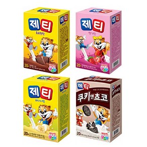 DD 제티 분말4종 340g 20개입 초코 딸기 바나나 쿠키쵸코, 초코렛맛, 17g, 1개