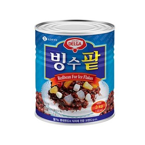 롯데 빙수팥 3kg 팥통조림 팥빙수 팥앙금