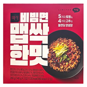 더미식 비빔면 맵싹한맛 140g