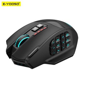 게이밍마우스 E-YOOSO X-33 RGB USB 2.4G 무선 16000 DPI 16 버튼 프로그래밍 가능한 광학 컴퓨터 PC 노트북