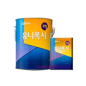 KCC 바닥용 에폭시페인트 유니폭시 상도 코팅, 백색 유광, 4kg, 1개