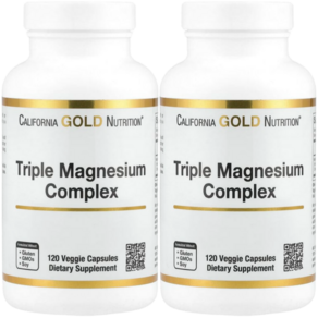 캘리포니아골드뉴트리션 트리플 마그네슘 콤플렉스 Tiple Magnesium Complex 120정 2개