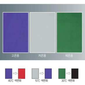 (JLS) 시온스티커 열변색스티커 (고온 저온 체온) 열변색종이 시온딱지 재미있는 과학실험, 체온 1장