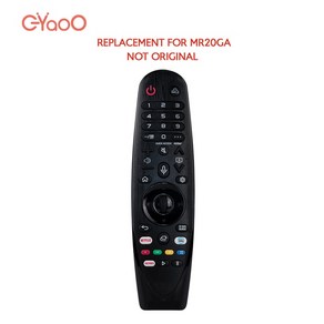 LG 호환 MR20GA AN-MR19BA 매직 음성 TV 원격 교체 AN-MR18BA MR20BA 커서 기능, [02] No Remote, 02 No oiginal Remote, 1개