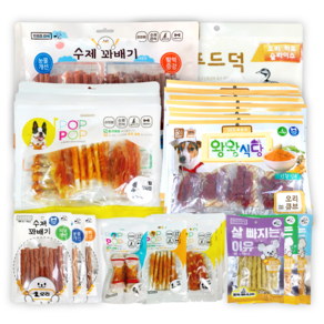 강아지 순삭 대용량 훈련용 치석제거 간식, 뉴팝팝 실중량 50g 60g, 오리육포, 1개