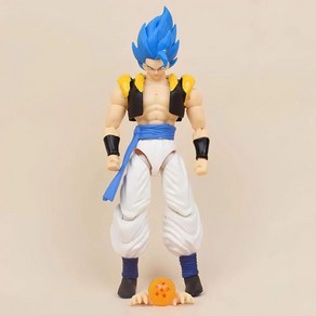 드래곤볼 액션 피규어 슈퍼 사이어인 애니메이션 이동식 개조 인형, 1개, 7.blue gogeta